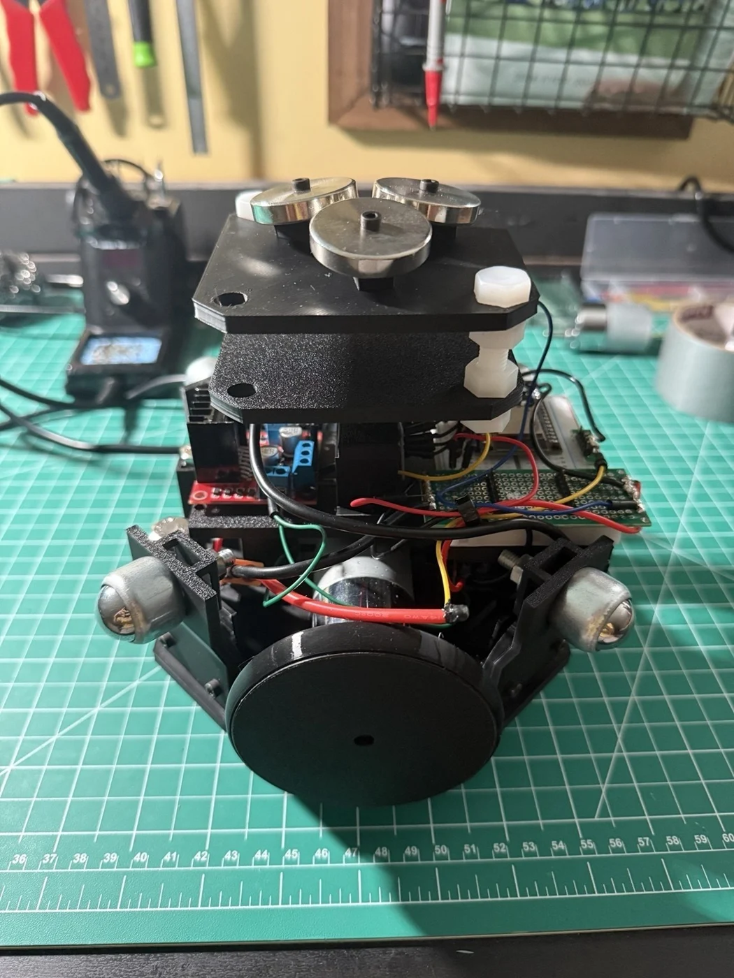 Assembled internal drive and electronics